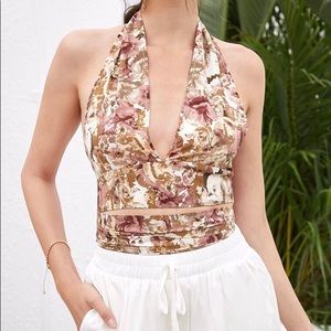 Retro vibes halter top